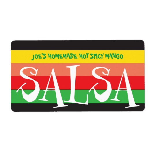 Hausgemachte Salsa farbige Streifen (Vorne)