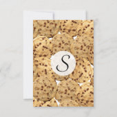 Hausgemachte Schokolade-Chip-Cookies Einladung (Rückseite)