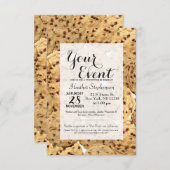 Hausgemachte Schokolade-Chip-Cookies Einladung (Vorne/Hinten)