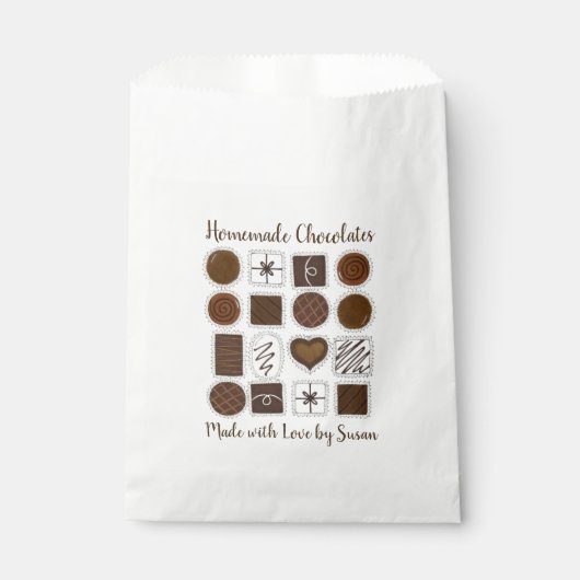 Hausgemachte Schokolade Schokolade Bon Bon Candy Geschenktütchen (Vorderseite)
