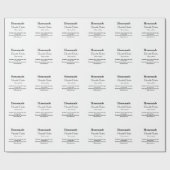 Hausgemachte Schokoladenkekse aus Liebe fügen Text Geschenkpapier (Flach)