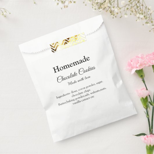 Hausgemachte Schokoladenkekse aus Liebe fügen Text Geschenktütchen (Versiegelt)