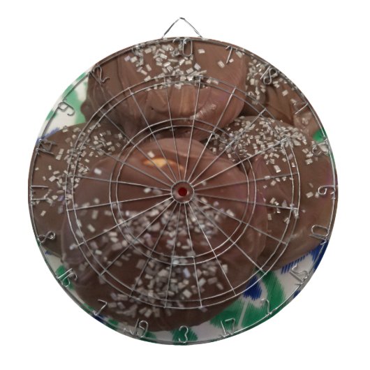 Hausgemachte Schokoladenkekse Dartscheibe (vorne)