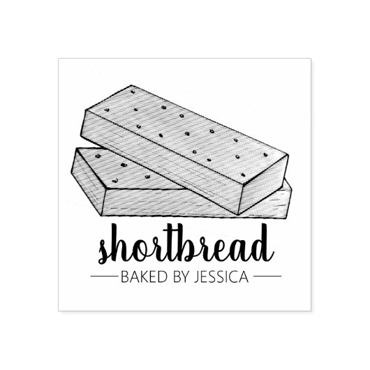 Hausgemachte schottische Backwaren Gummistempel (Prägung)