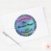 Hausgemachte Seife Rustikale Landzauber Meerjungfr Runder Aufkleber (Umschlag)