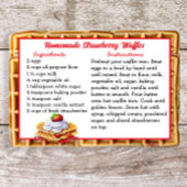 Hausgemachte Strawberry Waffles Rezept Karte