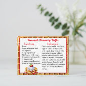 Hausgemachte Strawberry Waffles Rezept Karte (Stehend Vorderseite)