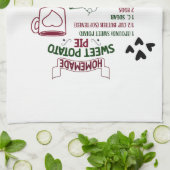 Hausgemachte Süßkartoffeln Kuchen Rezept Weihnacht Geschirrtuch (Gefaltet)