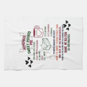 Hausgemachte Süßkartoffeln Kuchen Rezept Weihnacht Geschirrtuch (Horizontal)