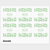 Hausgemachte Sweet Pickle Relish Aufkleber (Blatt)