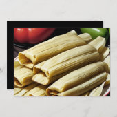 hausgemachte Tamales Einladung (Vorne/Hinten)