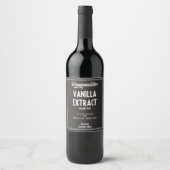 Hausgemachte Vanilla Extract Food and Beauty Label Weinetikett (Vorderseite)