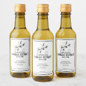 Hausgemachte Vanilla Extract Food and Beauty Label Weinetikett (Flaschen)