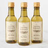 Hausgemachte Vanilla Extract Food and Beauty Label Weinetikett (Flaschen)