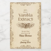 Hausgemachte Vanilla Extract Food and Beauty Label Weinetikett (Einzelnes Label)