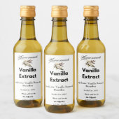 Hausgemachte Vanilla Extract Personalisiertes Prod Weinetikett (Flaschen)