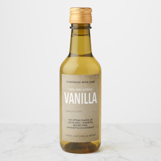 Hausgemachte Vanilla Extract VE006_04wnp Weinetikett (Vorderseite)