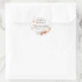 Hausgemachte Vanilla extrahiert Etiketten und Anwe Runder Aufkleber (Tasche)