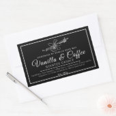 Hausgemachte Vanille-Kaffeeküche Mono-Zutaten Rechteckiger Aufkleber (Umschlag)