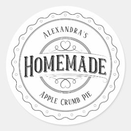 Hausgemachte Vintage Aufkleber für Personalisierte