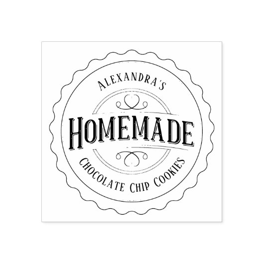 Hausgemachte Vintage Personalisierte Label-Briefma Gummistempel (Prägung)