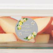 Hausgemachte Wasserfarben Limoncello Curd Labels Etiketten (Befestigt)