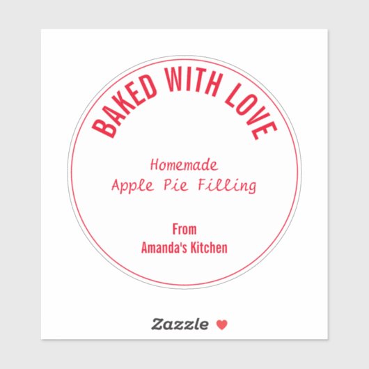 Hausgemachte Weihnachtsfeiertage Custom Gift Gastg Aufkleber (Blatt)