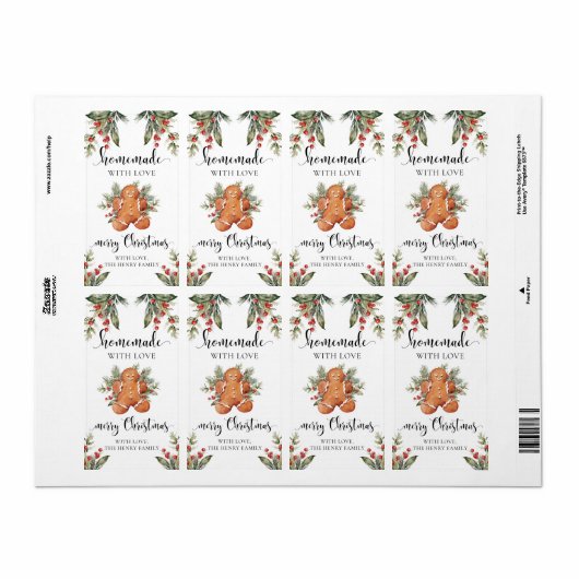 hausgemachte Weihnachtsgeschenke mit Weihnachtskle (Vorne)