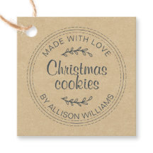 Hausgemachte Weihnachtskekse Kraft Papier Bevorzug