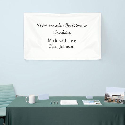 Hausgemachte Weihnachtskekse mit Liebe geben den N Banner (Messeveranstaltung)