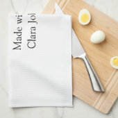 Hausgemachte Weihnachtskekse mit Liebe geben den N Geschirrtuch (Viertel Falte)