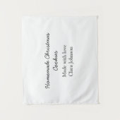 Hausgemachte Weihnachtskekse mit Liebe geben den N Wandteppich (Vorderseite)