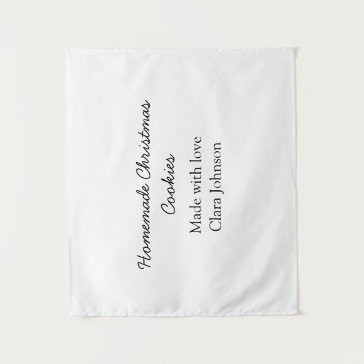 Hausgemachte Weihnachtskekse mit Liebe geben den N Wandteppich (Vorderseite)