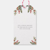 Hausgemachte Weihnachtsmarken mit Liebe Geschenkanhänger (Rückseite)