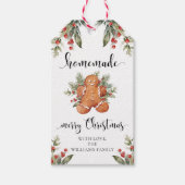 Hausgemachte Weihnachtsmarken mit Liebe Geschenkanhänger (Vorderseite)