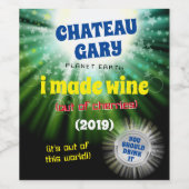 Hausgemachte Wein personalisiert Label Raum Univer Weinetikett (Einzelnes Label)