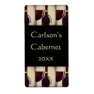 hausgemachte Weinetiketten (vertikal)