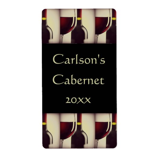 hausgemachte Weinetiketten (vertikal) (Vorne)