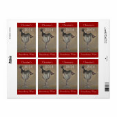 Hausgemachte Wine Antique Fun Lady Labels personal (Vorne)