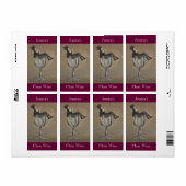 Hausgemachte Wine Antique Fun Lady Labels personal (Vorne)