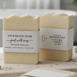 Hausgemachte Ziegenseife Bauchband-Seifenverpackun Einladungsbanderole