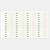 Hausgemachte Zucchini Pickle Thin Label Etiketten (Blatt)