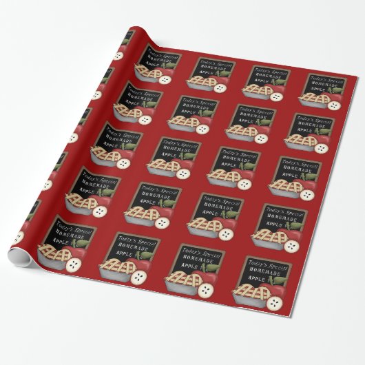 Hausgemachtes Apple Pie Packpapier (Ungerollt)
