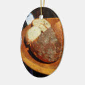 hausgemachtes Brot Keramikornament (Links)