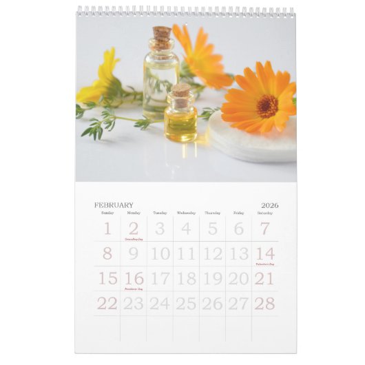 Hausgemachtes DY Wellness-Center Salon mit Jahresz Kalender (Feb 2026)