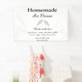 Hausgemachtes Eis und Zutaten aus Liebe Banner (Insitu)