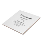 Hausgemachtes Eis und Zutaten aus Liebe Fliese (Seite)