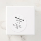 Hausgemachtes Eis und Zutaten aus Liebe Geschenkanhänger (Beispiel)