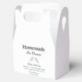 Hausgemachtes Eis und Zutaten aus Liebe Geschenkschachtel (Geöffnet)