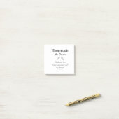 Hausgemachtes Eis und Zutaten aus Liebe Post-it Klebezettel (Auf Schreibtisch)